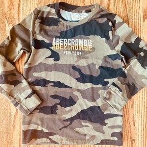 Abercrombie kids long sleeve logo tee